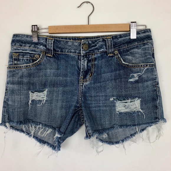 American Eagle Outfitters Pants - American Eagle Distressed Denim Cutoffs Frayed - 8